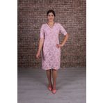 Nidya Moda 4161P Dantel Pembe Kadın Elbise