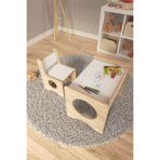 nifiart Montessori Çocuk Oyun & Aktivite & Çalışma Masa ve Sandalyesi - Sonoma