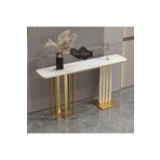 Nifory 520-0154 Endsütriyel Ahşap Detaylı Metal Dresuar Giriş Hol Konsol 140x30x80h