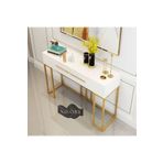 Nifory 520-0164 Metal Ayaklı Giriş Hol Dresuar Konsol Çekmeceli Dresuar 100x30x80h