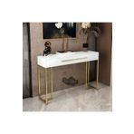 Nifory 520-068 2 Çekmeceli Giriş Masası Metal Dresuar Konsol 100x35x80h