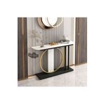Nifory 520-077 Geometrik Şekilli Dresuar Metal Girişi Hol Konsol 80x30x80h