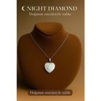 Night Diamond Kadın Kolye Aytaşı Doğal Taş Zincirli Kolye