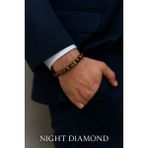 Night Diamond Orijinal Doğal Taş El Yapımı Enerji - Uyum - Denge Sağlayan Bileklik-74