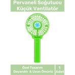 Nightwatchers Taşınabilir Cep Boyu USB Şarjlı 3 Kademeli Sessiz Mini Fan Pervaneli Soğutucu Küçük Vantilatör - Yeşil