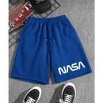 Nıgrum Pardus Yeni Sezon Nasa Baskılı Çift Cep 2 Iplik Yazlık Erkek Çocuk Bermuda Şort - 1 Yaş - Saks Mavi