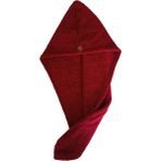 Nihal Ev Tekstil Havlu Saç Bonesi - Bordo - 25 x 60 cm