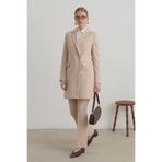 Nihan Kruvaze Blazer Ceket - Taş