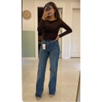 Nihanello Butik Straight Model Jean - Mavi - 34