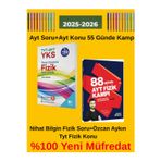 Nihat Bilgin Yks 2025-2026 Tyt-Ayt Fizik Soru-Özcan Aykın 88 Günde Ayt Fizik Kamp