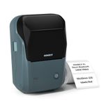 NIIMBOT B1 Etiket Makinesi, Otomatik Tanımlamalı Bluetooth Taşınabilir Etiket Yazıcısı, Ofis, Ev, İş için Kullanımı Kolay, 2 x 1.2 inç Etiket/Rulo (Mavi)