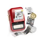 NiiMbot B21 Pro Etiket Makinesi, 300DPI HD Etiket Yazıcı, Kırmızı, Fotoğraflar, Notlar ve Grafikler