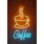 Nikadu Coffee Neon LED Tabela Neon Dekoratif Duvar Aydınlatması - Turuncu