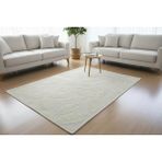 Nikar Home Pamuklu Kaymaz Taban Dikdörtgen Banyo Paspası – Yüksek Emici Pamuk Dokuma Halısı Banyo Mutfak Salon - Krem - 80 x 150 cm