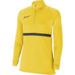 Nike Academy Dri Fit Half Zip Kadın Sarı Dik Yaka Sweatshirt - XL