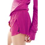 Nike AeroSwift Dri Fit ADV 3" Mid Rise Brief Lined Running Short Kadın Pileseli Slip Astarlı Koşu Şortu Fuşya
