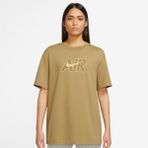 Nike Air Bol Kesim Kahverengi Pamuklu Kadın T-Shirt DN5800-769 - XS