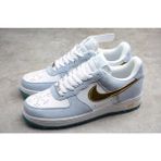 Nike Air Force 1 07 AN20 White Psychic Blue Metallic Gold CT9963-100 - (Washed)Blue