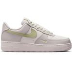 Nike Air Force 1 '07 Leather Unisex Sneaker Hakiki Deri Günlük Spor Ayakkabı Beyaz Gri