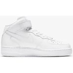 Nike Air Force 1 07 Mid Leather Sneaker Hakiki Deri Yüksek Bilek Günlük Beyaz Unisex Spor Ayakkabı