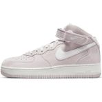 Nike Air Force 1 '07 Mid Qs Leather Sneaker Deri Yüksek Bilek Günlük Spor Ayakkabı Beyaz Pembe - Pembe - Beyaz