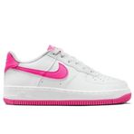 Nike Air Force 1 AF1 GS Leather Unisex Sneaker Hakiki Deri Günlük Spor Ayakkabı Beyaz Pembe