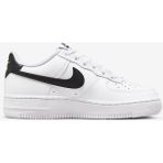 Nike Air Force 1 Af1 Gs Leather Unisex Sneaker Swoosh Hakiki Deri Günlük Spor Ayakkabı Beyaz Siyah - Siyah - Beyaz