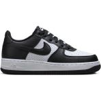 Nike Air Force 1 Af1 Leather Unisex Sneaker White Black Hakiki Deri Unisex Günlük Spor Ayakkabı Beyaz Siyah - Siyah - Beyaz