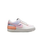 Nike Air Force 1 Shadow Sneaker Ayakkabı, 40, CI0919, Sail/Orange Chalk/Dark Obsidian/Pink Glaze, Kadın