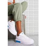 Nike Air Force Fontanka AF1 Leather Sneaker Hakiki Deri Günlük Beyaz Mavi Spor Ayakkabı