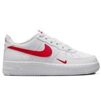 Nike Air Force1 LV 8 AF1 Leather Unisex Sneaker White Hakiki Deri Unisex Günlük Spor Ayakkabı Beyaz Kırmızı