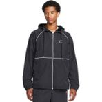 Nike Air Full-Zip Hooded Woven Loose Fit Jacket Erkek Kapüşonlu Reflektörlü Bol Keism Spor Ceket Siyah