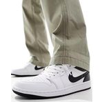 Nike Air Jordan 1 Low Leather Hakiki Deri Beyaz Erkek Spor Ayakkabı