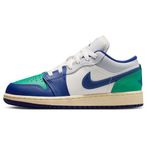 Nike Air Jordan 1 Low(GS) Leather Sneaker Hakiki Deri Günlük Spor Ayakkabı Mavi-Yeşil