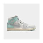 Nike Air Jordan 1 Mid Bred Toe (W) Unisex Spor Ayakkabı - Gri