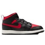 Nike Air Jordan 1 Mid PS Leather Unisex Sneaker Hakiki Deri Günlük Spor Ayakkabı Siyah Kırmızı