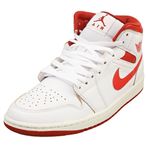 Nike Air Jordan 1 Mid Se, Erkek Basketbol Ayakkabısı, Siyah Alan Mor Beyaz Spor Salonu Kırmızı Acele Mavi Amarillo 005, 15 UK, Beyaz Istakoz Kumul Kırmızı Yelken 160, 11 US