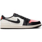 Nike Air Jordan 1 Retro Low Og Psg Leather Unisex Sneaker Hakiki Deri Unisex Günlük Spor Ayakkabı Siyah Beyaz - Siyah - Beyaz