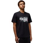 Nike Air Jordan M Brand Graphics Ss Crew Grafik Baskılı Erkek Tişört Siyah