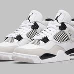 Nike Air Jordan Retro 4 Military Black Erkek Spor Ayakkabi