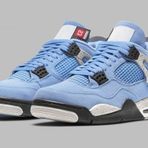 Nike Air Jordan Retro 4 University Blue Erkek Spor Ayakkabi