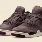 Nike Air Jordan Retro 4 X A Ma Maniere Violet Ore Erkek Spor Ayakkabi