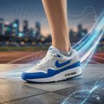 Nike Air Max 1 '86 Og Premium Big Bubble Royal Blue Kadın Spor Ayakkabı | DO9844-101 - Beyaz - Mavi