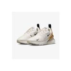 Nike Air Max 270 Trainers in White and Gold Sneaker Kadın Beyaz Günlük Spor Ayakkabı