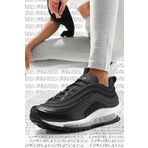 Nike Air Max 97 Reflector Leather Sneaker Hakiki Deri Reflektörlü Günlük Siyah Spor Ayakkabı