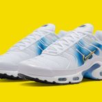 Nike Air Max Plus White Blue Yellow Erkek Spor Ayakkabi