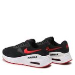 Nike Air Max Systm erkek spor ayakkabısı, Kırmızı Beyaz Siyah Üniversite, 44 EU