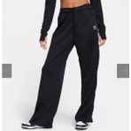 Nike Air Mid-Rise Breakaway Trousers Kenarları Çıtçıtlı Siyah Kadın Eşofman Altı FN1905-010 - XL