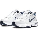 Nike Air Monarch Iv Erkek Fitness Spor Ayakkabısı Bağcıklı Beyaz-Lacivert Taban ile Koşu ve Yürüyüş İçin İdeal