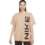 Nike Air Sportswear Tee Loose Ft Kadın Büyük Beden %100 Pamuk Tişört Açık Kahve - Açık Kahverengi
